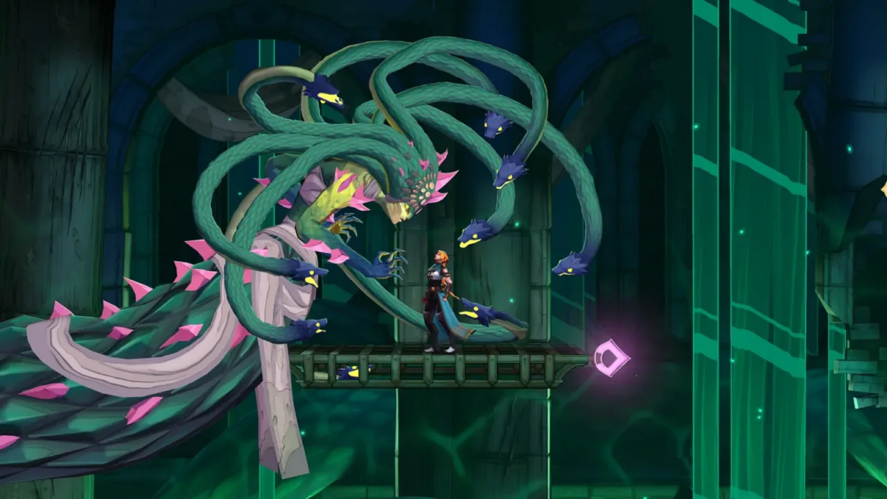 Enfrentamiento con Medusa en Castlevania: Belmont’s Curse