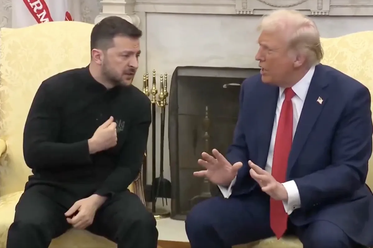 Donald Trump y Volodímir Zelenski durante una reunión en la Casa Blanca