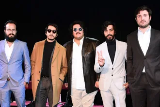 Little Jesus members pose at a press conference