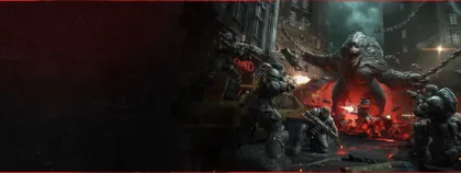 El escuadrón Bravo frente a los Locust en una escena oficial de Gears of War: E-Day