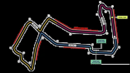 Trazado del circuito Marina Bay de Singapur