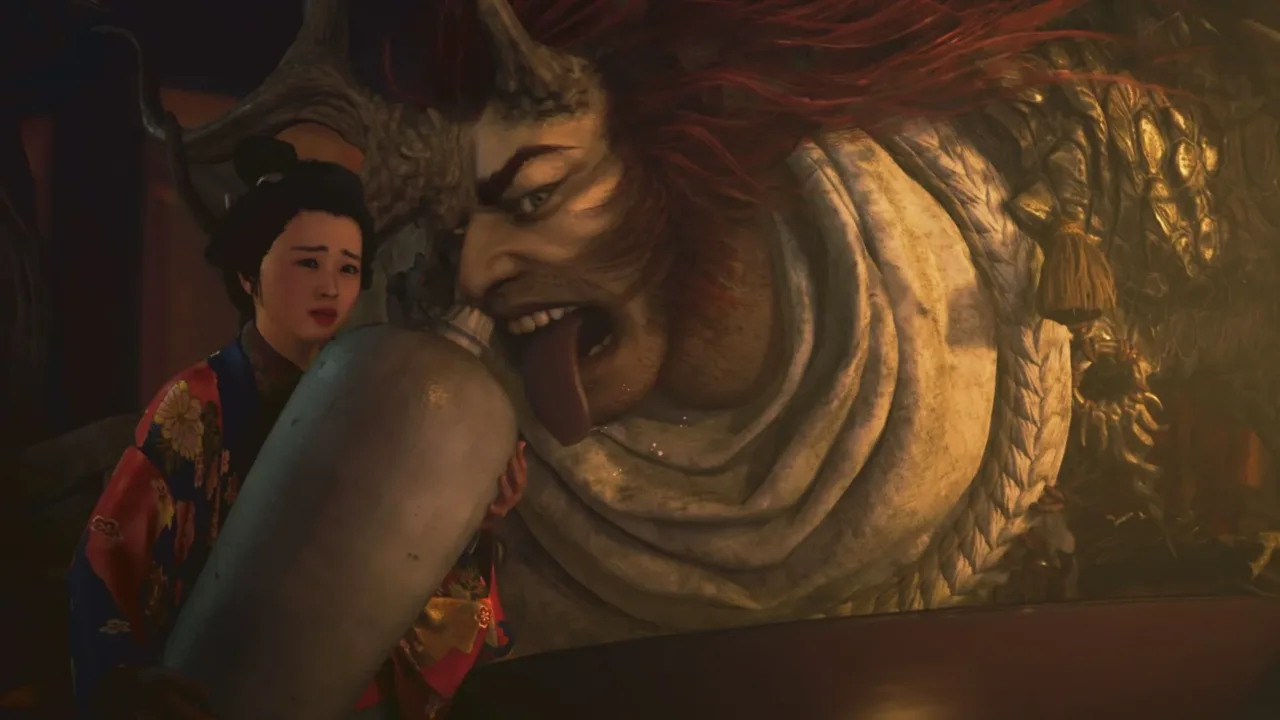 Personajes de Onimusha Way of the Sword en una escena del material oficial de Capcom