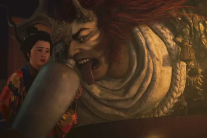 Characters from Onimusha Way of the Sword in a scene from official Capcom material