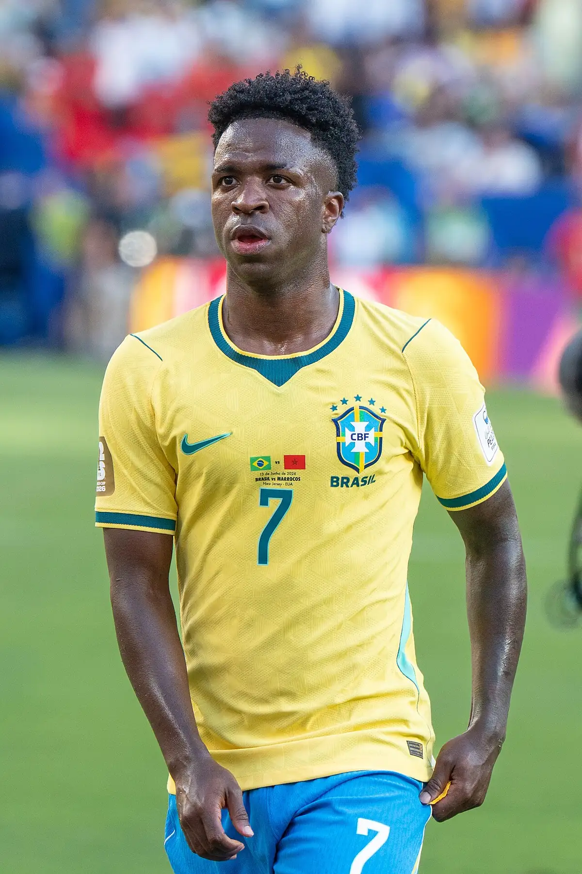 File photo of Vinícius Júnior with Brazil’s national team during the match against Morocco on 13 June 2026.