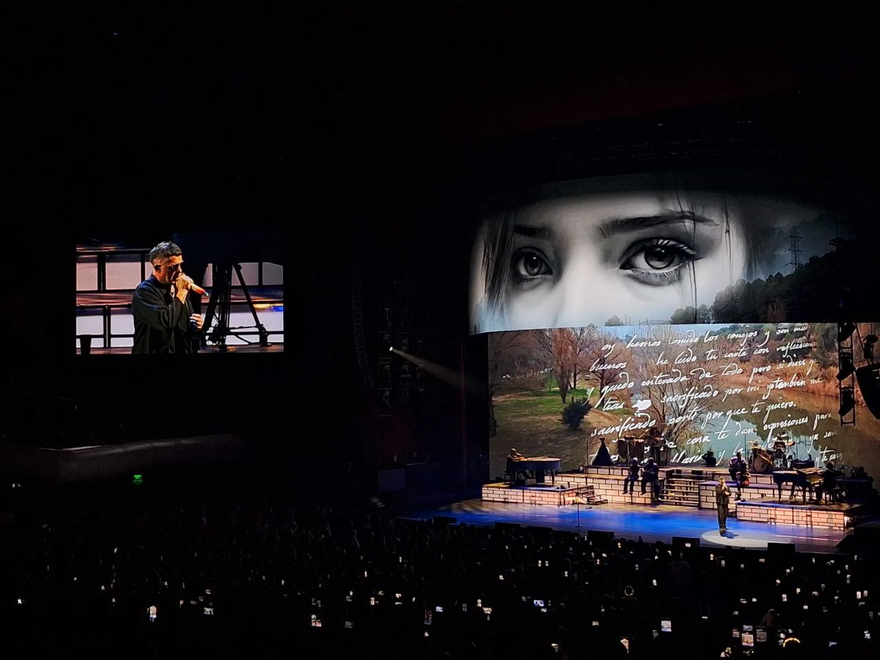 Escenario de Alejandro Sanz en el Auditorio Nacional durante su gira de 2025