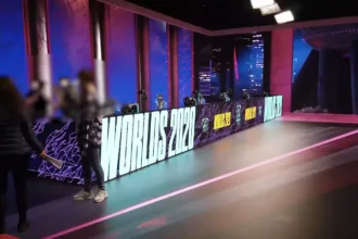 League of Legends competition stage during Worlds 2020