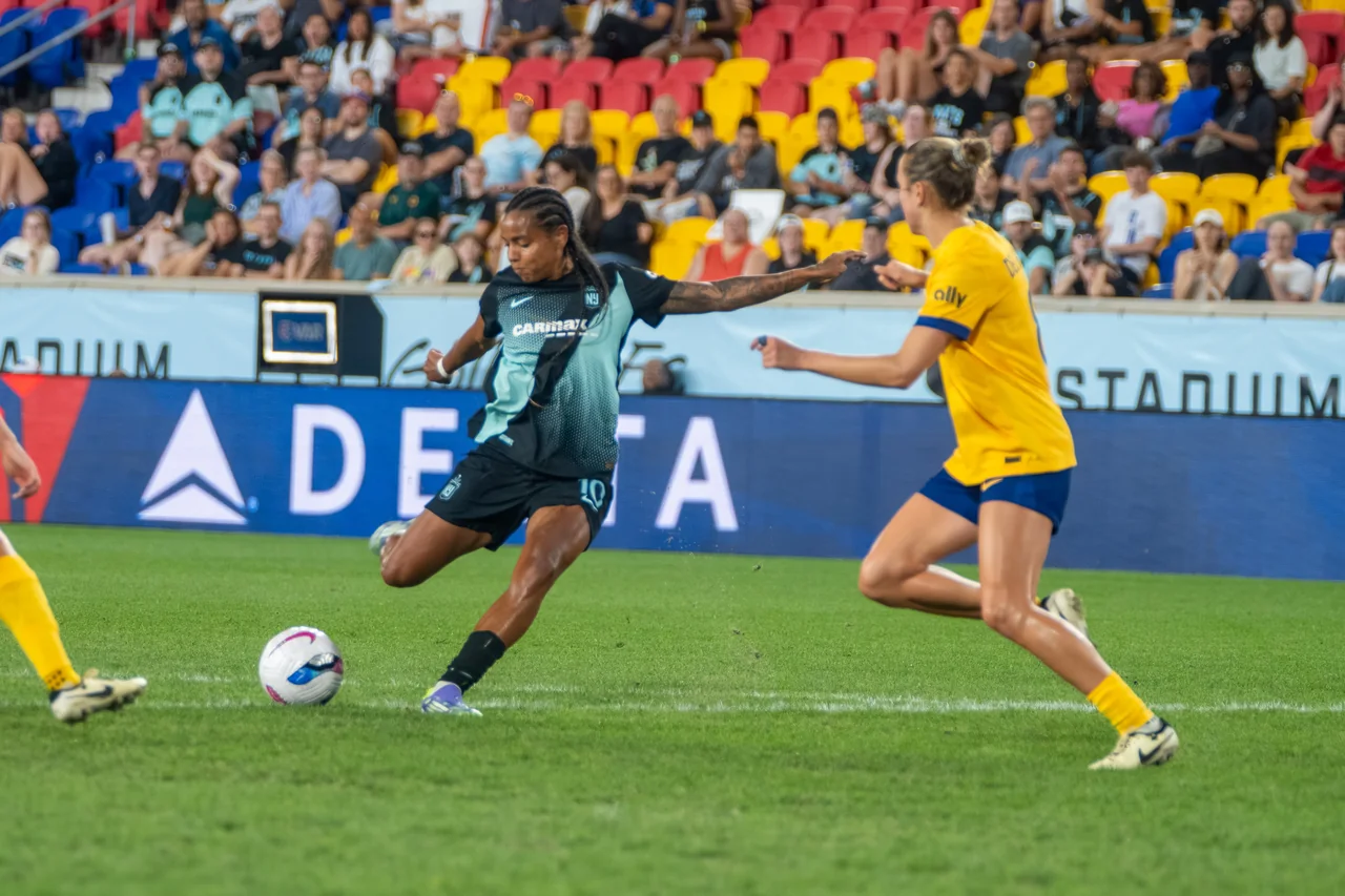 Geyse durante un partido de Gotham en agosto de 2025