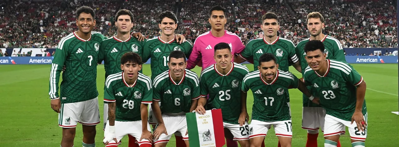Selección mexicana mayor formada antes de un partido